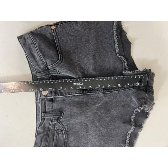 Wild Fable Sz 6 High Waisted Black Jean Shorts - Picture 6 of 6